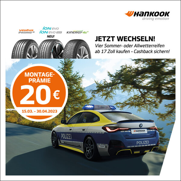 Hankook Montageprämie